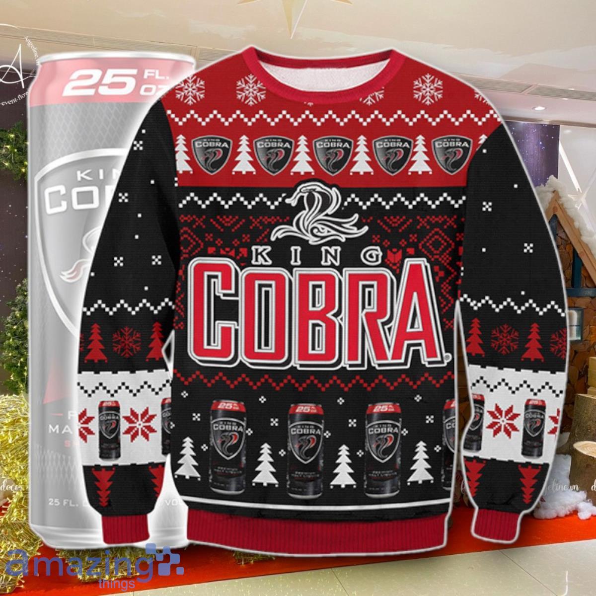 King Cobra Ugly Sweater Best Gift For Men And Women image King Cobra Ugly Sweater Best Gift For Men And Women Product Photo 1