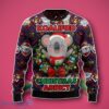Koala Bear Wearing A Santa Claus Ugly 3D Sweater Unique Gift