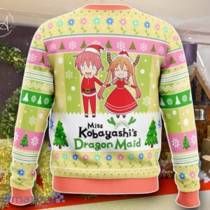 Kobayashi And Tooru Miss Dragon Maid Ugly Christmas Sweater Best Gift For Men And Women image Kobayashi And Tooru Miss Dragon Maid Ugly Christmas Sweater Best Gift For Men And Women Product Photo 2
