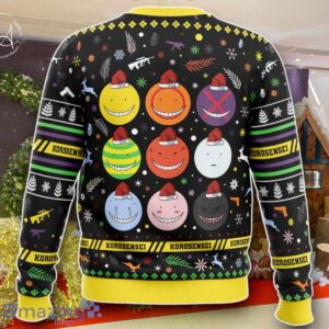 Korosensei Expressions Assassination Classroom Ugly Christmas Sweater Best Gift For Men And Women Product Photo 2