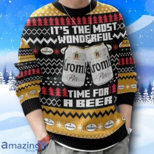 Krombacher It’s The Most Wonderful Time For A Beer Ugly Christmas Sweater New Design Product Photo 4