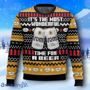Krombacher It’s The Most Wonderful Time For A Beer Ugly Christmas Sweater New Design Product Photo 1