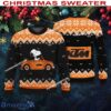 KTM Motorcycle Snoopy Driving A Car Christmas 3D Sweater Gift For Adult