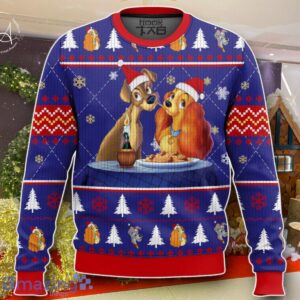Lady And The Tramp Spaghetti Ugly Sweater Best Gift For Men And Women Product Photo 1