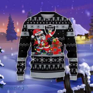 Las Vegas Raiders Santa Claus Ugly Christmas 3D Sweater Impressive Gift Product Photo 2