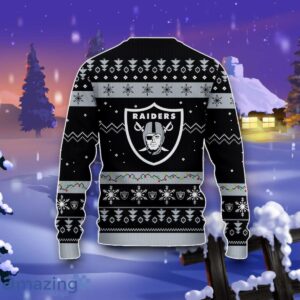 Las Vegas Raiders Santa Claus Ugly Christmas 3D Sweater Impressive Gift Product Photo 3