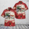 Lee County, Florida Port Authority Police Department Christmas 3D Printed Hawaiian Shirt