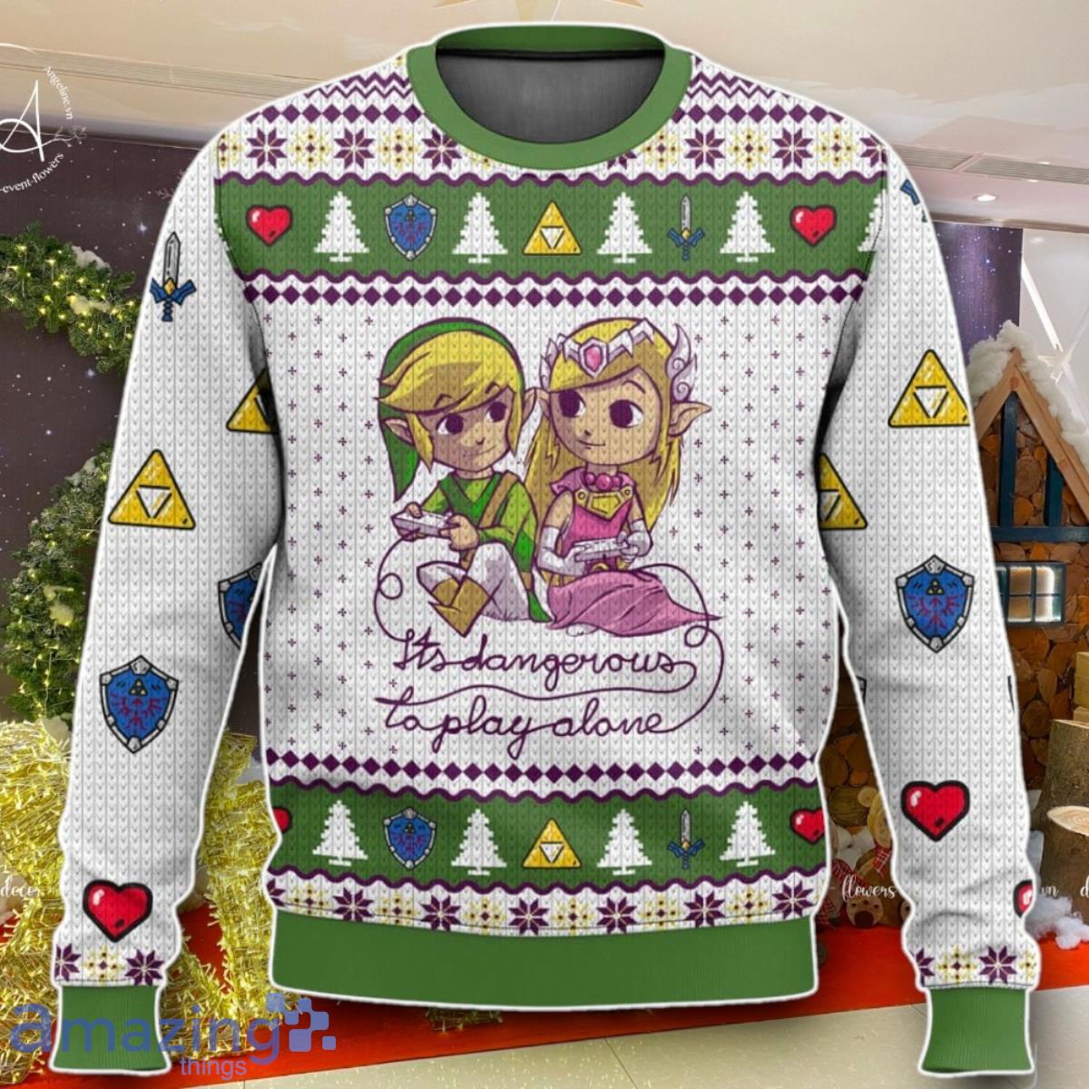 Legend Of Zelda Ugly Sweater Best Gift For Men And Women image Legend Of Zelda Ugly Sweater Best Gift For Men And Women Product Photo 1