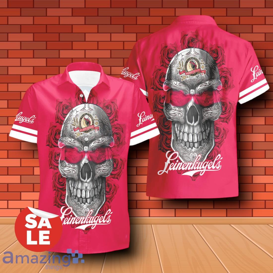 Leinenkugel's Sukull Rose 3D Hawaiian Shirt & Shorts For Men Women image Leinenkugel's Sukull Rose 3D Hawaiian Shirt & Shorts For Men Women