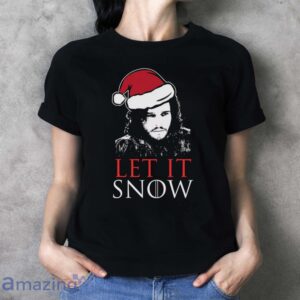 Let It Snow Christmas Shirt, Funny Christmas Holiday Shirt, Let it Snow Sign T shirt - Ladies T-Shirt