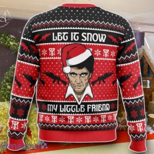 Let It Snow Scarface Ugly Christmas Sweater Best Gift For Men And Women image Let It Snow Scarface Ugly Christmas Sweater Best Gift For Men And Women Product Photo 2