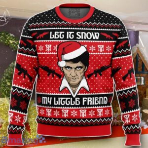 Let It Snow Scarface Ugly Christmas Sweater Best Gift For Men And Women Product Photo 1