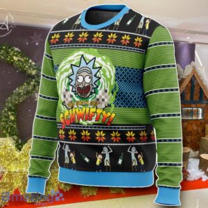 Let’s Get Schwifty! Rick And Morty Ugly Christmas Sweater Best Gift For Men And Women Product Photo 2