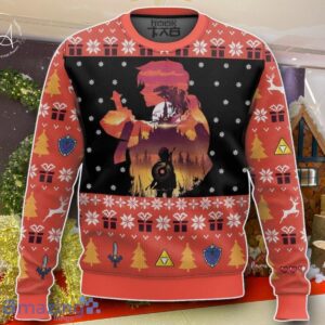 Link The Legend Of Zelda Hero Sunset Ugly Sweater Best Gift For Men And Women Product Photo 1