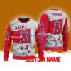 Los Angeles Angels MLB Custom Name Christmas Ugly Sweater 3D For Men Women
