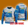 Los Angeles Chargers NFL Custom Name Christmas Ugly Sweater 3D For Men Women