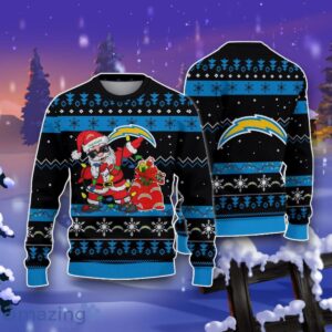 Los Angeles Chargers Santa Claus Ugly Christmas 3D Sweater Impressive Gift Product Photo 1