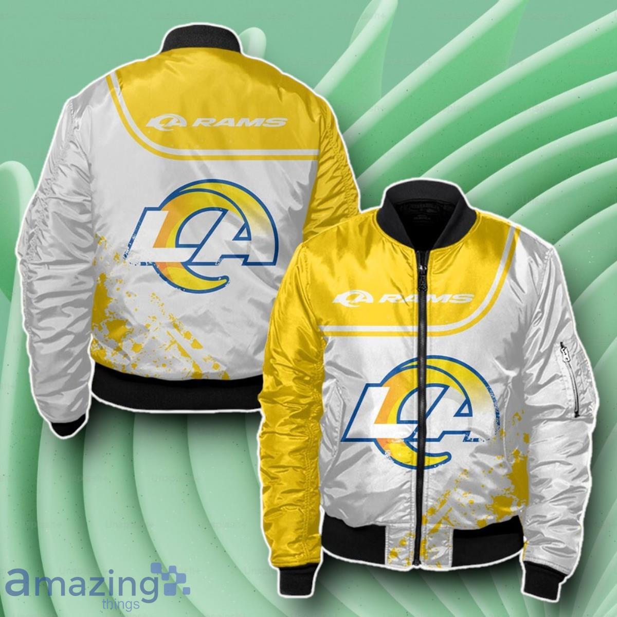 Los Angeles Rams Bomber 3D Beautiful Gift For Everyone image Los Angeles Rams Bomber 3D Beautiful Gift For Everyone Product Photo 1