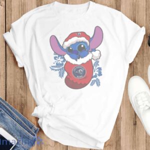 Los Angeles Rams Christmas Stitch In The Sock Funny Christmas NFL T-Shirt - T-SHIRT FLAT