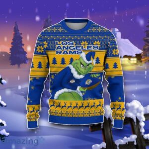 Los Angeles Rams Grinch Ugly Christmas 3D Sweater Impressive Gift Product Photo 2