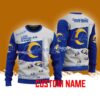 Los Angeles Rams NFL Custom Name Christmas Ugly Sweater 3D For Men Women