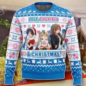 Love, Chunibyo &amp Ugly Christmas Sweater Best Gift For Men And Women Product Photo 1