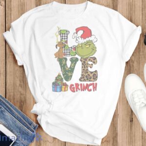 LOVE GRINCH SHIRT - Love Grinch Christmas T-Shirt, Love Christmas T-Shirt, Christmas Grinch Tshirt - T-SHIRT FLAT