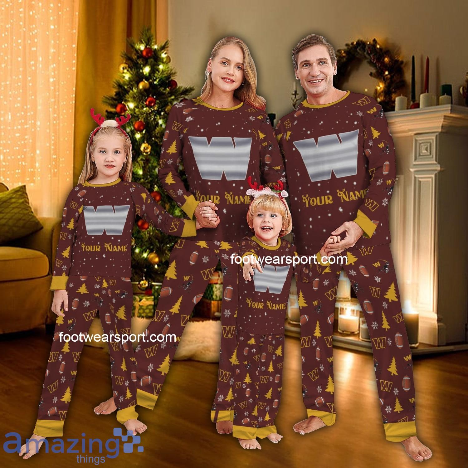 Love Silver Logo Washington Commander Christmas Pajamas Set Family For Men Women Kids image Love Silver Logo Washington Commander Christmas Pajamas Set Family For Men Women Kids - Love Silver Logo Washington Commander Christmas Pajamas Set Family For Men Women Kids