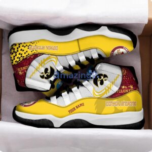 lowa State Cyclones Air Jordan 11 Sneakers Custom Name Sport Team Shoes For Men And Women Product Photo 2