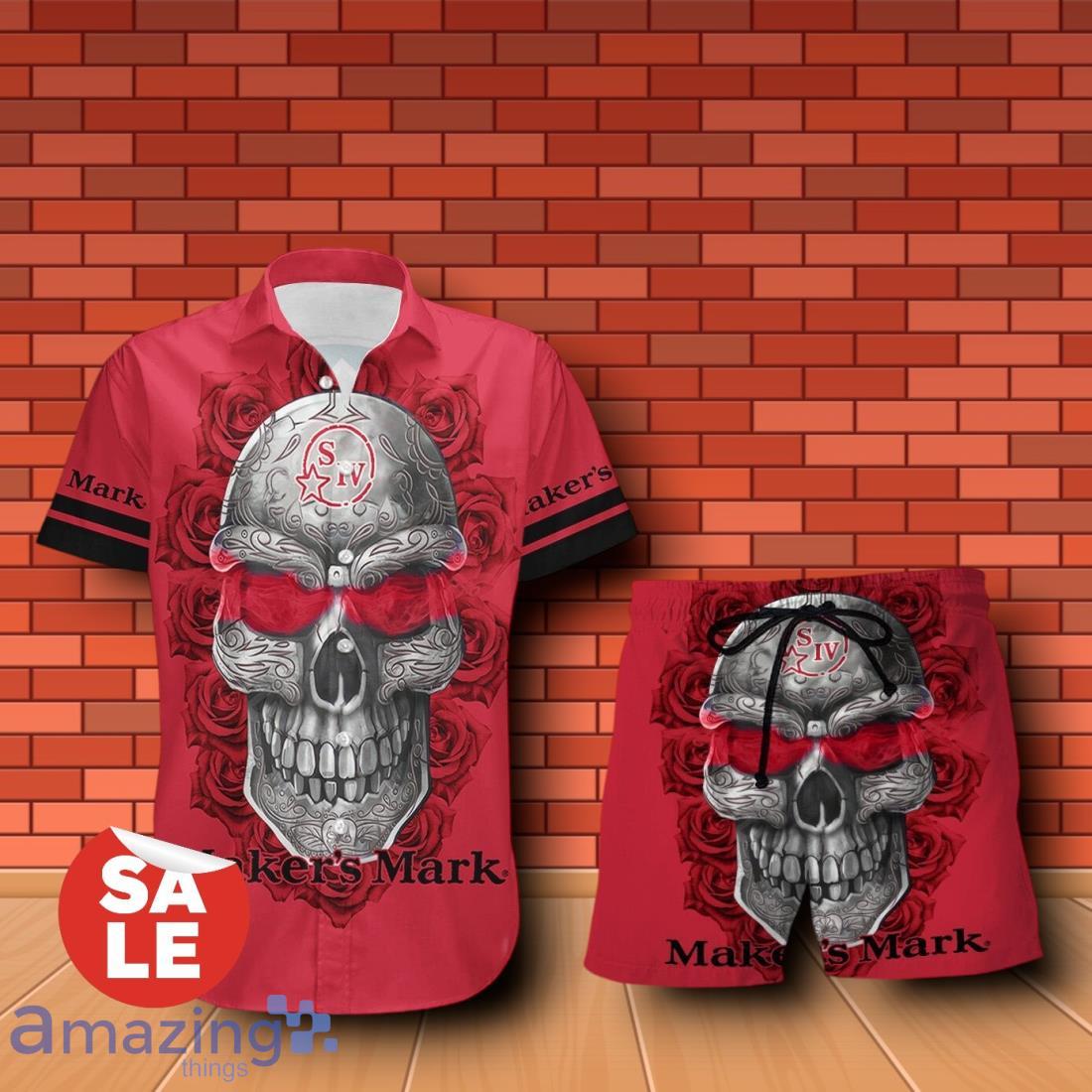 Maker's Mark Sukull Rose 3D Hawaiian Shirt & Shorts For Men Women image Maker's Mark Sukull Rose 3D Hawaiian Shirt & Shorts For Men Women