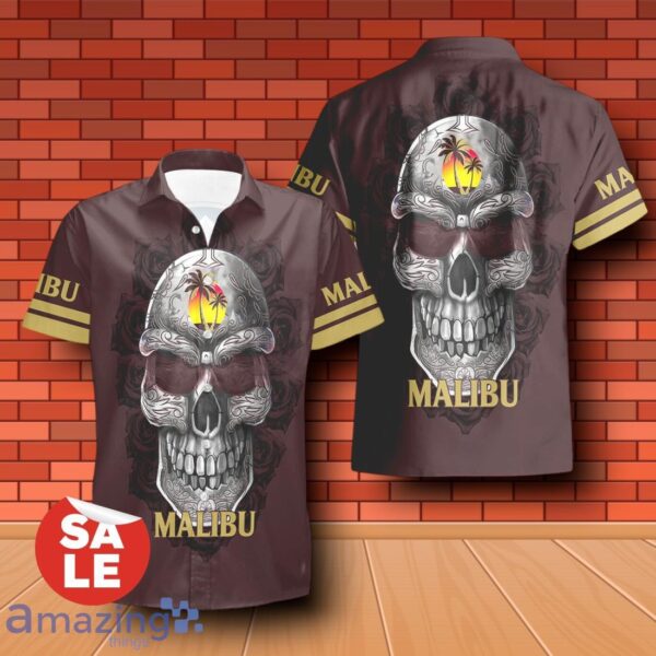 Malibu Rum Sukull Rose 3D Hawaiian Shirt & Shorts For Men Women Product Photo 2
