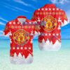 manchester united  Logo Sport Christmas Pattern Hawaiian Shirt