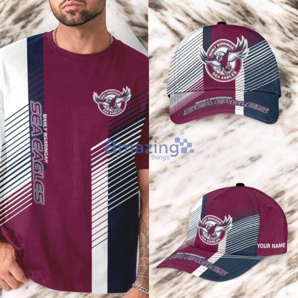 Manly-Warringah Sea Eagles Combo NRL Personalized Classic Classic Cap 3D For Fan Product Photo 1