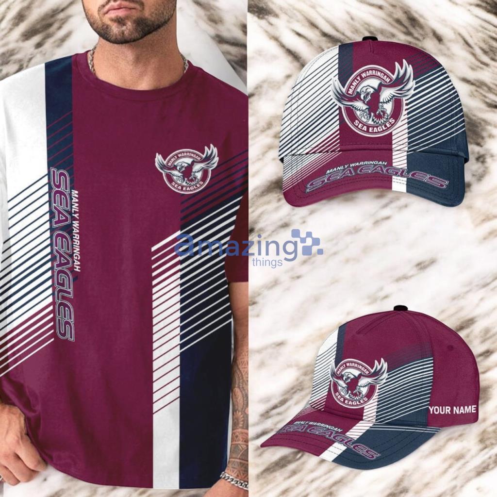 Manly Warringah Sea Eagles Combo NRL Personalized Classic Classic Cap 3D For Fan image Manly-Warringah Sea Eagles Combo NRL Personalized Classic Classic Cap 3D For Fan Product Photo 1