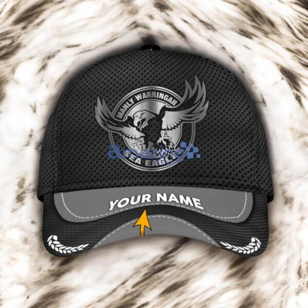 Manly-Warringah Sea Eagles NRL Custom Name Classic Cap 3D For Fan Product Photo 1