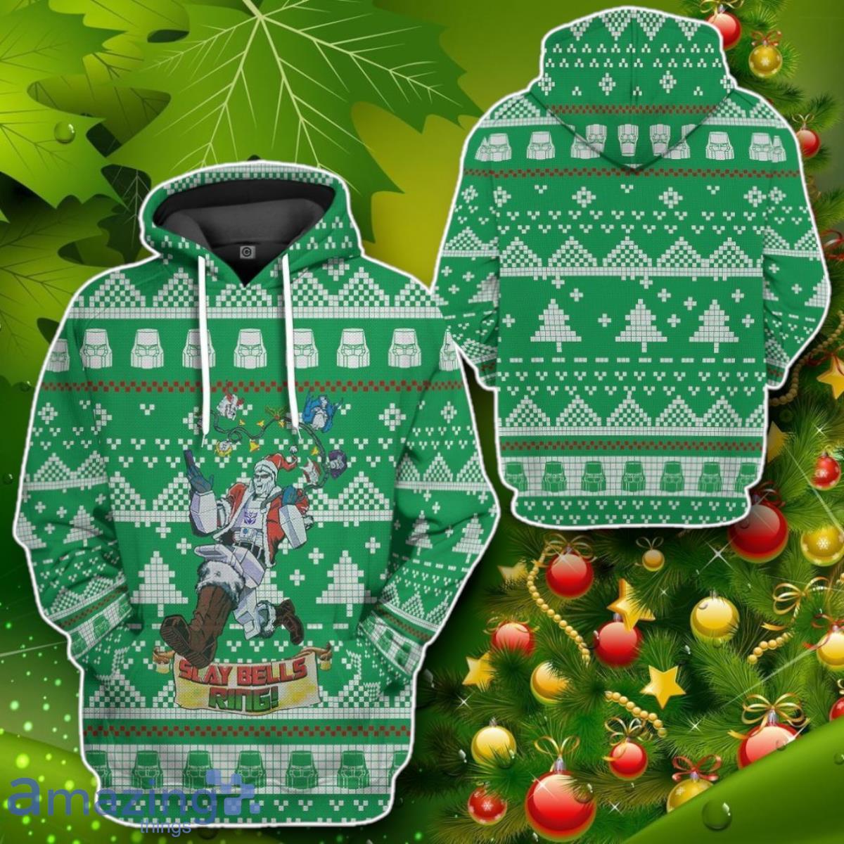 Megatron Ugly Christmas Sweater Custom Tshirt Impressive Gift image Megatron Ugly Christmas Sweater Custom Tshirt Impressive Gift Product Photo 2