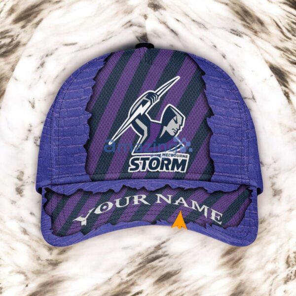 Melbourne Storm Personalized NRL Classic Classic Cap 3D For Fan Product Photo 1
