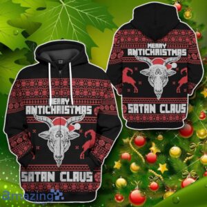 Merry Antichristmas Satan Claus Ugly Christmas Sweater Custom Impressive Gift Product Photo 2