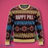 Merry Christmas Happy Pill Ugly 3D Sweater Unique Gift