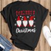 Merry Christmas Santa Claus T-shirt, Buffalo Plaid Merry Christmas Shirts
