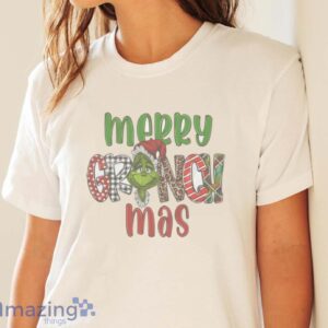 MERRY GRINCHMAS SWEATSHIRT - Merry Christmas Grinch Sweatshirt - White Ladies T-Shirt