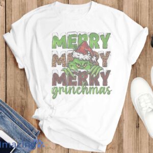 MERRY GRINCHMAS SWEATSHIRT - Merry Merry Grinchmas Christmas Sweatshirt, Soft Christmas Sweatshirt - T-SHIRT FLAT