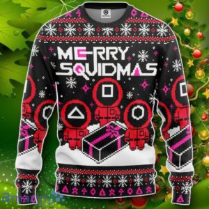 Merry Squidmas Squid Game Ugly Christmas Custom Ugly Sweater Impressive Gift Product Photo 1