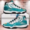 Miami Dolphins Air Jordan 11 Sneakers Custom Name Sport Team Shoes For Men And Women