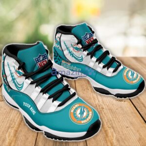 Miami Dolphins Air Jordan 11 Sneakers Custom Name Sport Team Shoes For Men And Women Product Photo 3