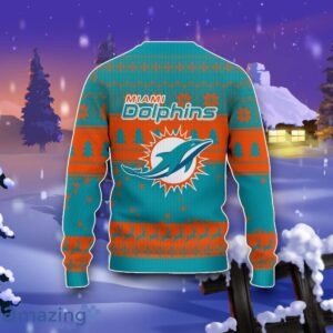 Miami Dolphins Grinch Ugly Christmas 3D Sweater Impressive Gift Product Photo 3