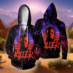 Michael Myers Killer Watercolor Hoodie & Zip 3D Hoodie Impressive Gift Product Photo 1