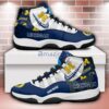 Michigan Wolverines Air Jordan 11 Sneakers Custom Name Sport Team Shoes For Men And Women