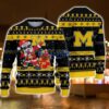 Michigan Wolverines Santa Claus Dabbing Funny Ugly Christmas Sweater For Men And Women