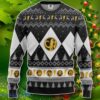 Mighty Morphin Black Ranger Christmas Custom Ugly Sweater Impressive Gift
